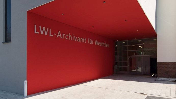 Eingang des LWL-Archivamtes für Westfalen