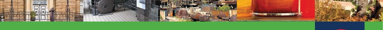 Das Cover der Gesamtbroschüre in Leichter Sprache. Oben befindet sich eine Collage aus Fotos von den verschiedenen Museen, unten steht der Titel.