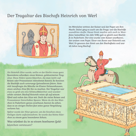 Geschichte zum Tragaltar von Heinrich von Werl mit Illustration des Tragaltars