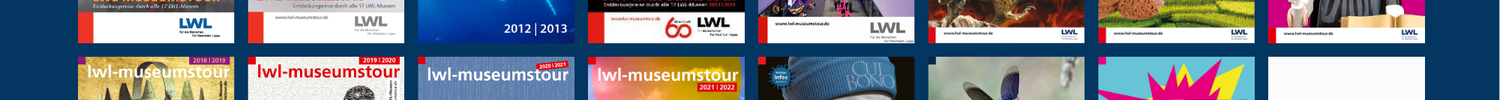 Titelbilder der bisherigen LWL-Museumstouren