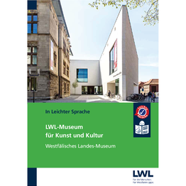 Cover von der Broschüre mit dem Foto vom LWL-Museum für Kunst und Kultur.