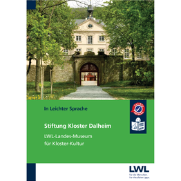 Cover von der Broschüre mit dem Foto von dem Kloster Dalheim.