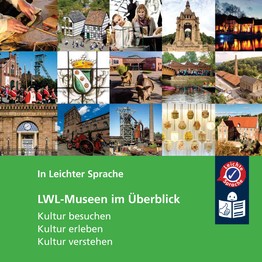 Cover von der Gesamtbroschüre mit Fotos von den LWL-Museen.